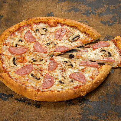 Пицца Ветчина с грибами в YES PIZZA по цене 539 ₽