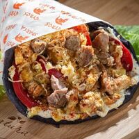 Гирос Black сырный со свининой в пите Xl в Гирос SPARTA