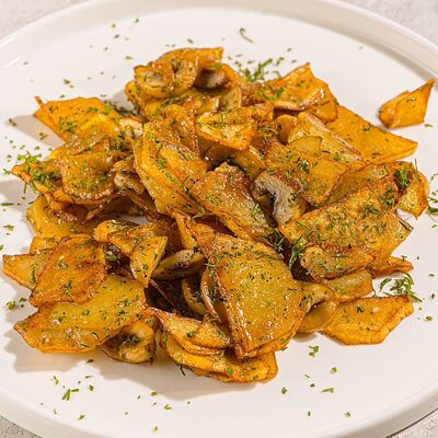 Картофель с грибами в Stories по цене 300 ₽