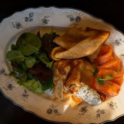 Блинчики с семгой в Люблин по цене 420 ₽