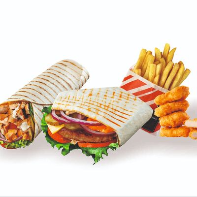 Микс-сет с врапом и шавермой в Три соуса по цене 999 ₽