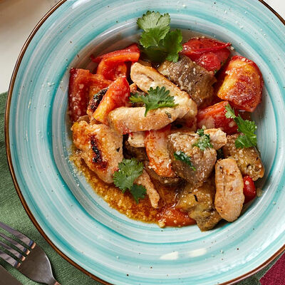 Куриное филе с баклажанами в Поль Бейкери по цене 470 ₽