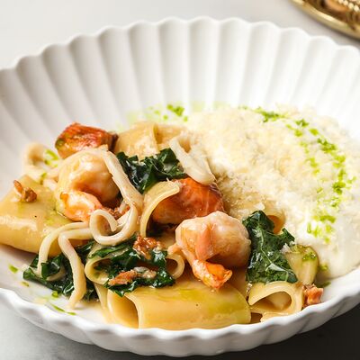 Паккери с морскими гадами и муссом из пармезана в SAGA по цене 760 ₽