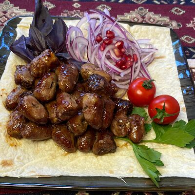 Куриные сердечки на мангале в Кавказская пленница по цене 992 ₽