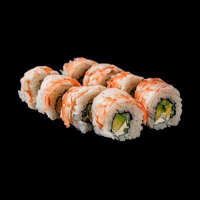 Ролл Филадельфия с креветкой в Kuma to Sakana по цене 450 ₽