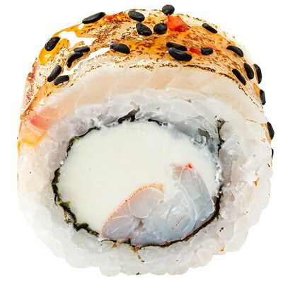 #213 ролл с опаленным окунем сладким чили в GODZILLA по цене 8 р.