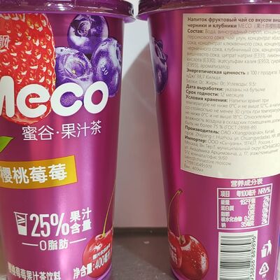 Напиток фруктовый чай со вкусом вишни, черники и клубники Meco в Китайский фонарик по цене 300 ₽