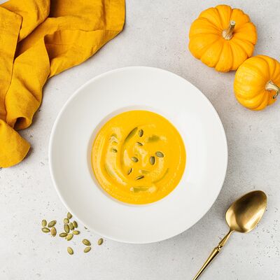 Тыквенный крем-суп с тыквенными семечками в АндерСон по цене 550 ₽