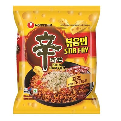 Лапша Шин рамен жареная со вкусом сыра Shin Ramyun Stir fry cheese в YA BAO по цене 310 ₽