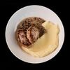 Куриные котлетки с картофельным пюре и грибным соусом в Кекс по цене 570