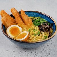 Сырный рамен с хрустящей курицей Кацу в Табаско