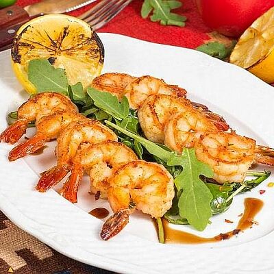 Креветки на гриле в Мушмула по цене 759