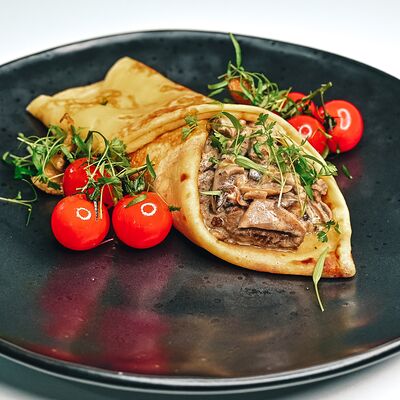 Блин Бефстроганов в Клевая блиновая по цене 435 ₽