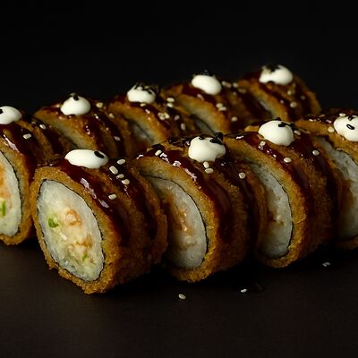 Жареный ролл с мидиями и васаби в Гастробар ЖАРА по цене 390 ₽