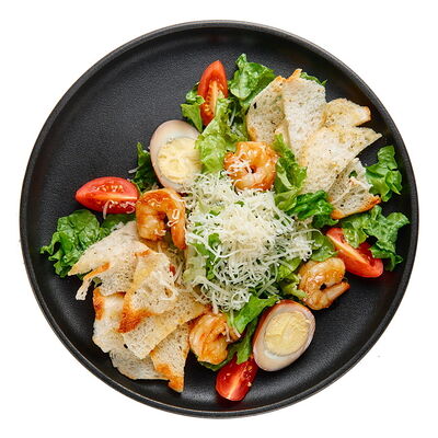 Цезарь с креветками в PokeWoke по цене 530 ₽