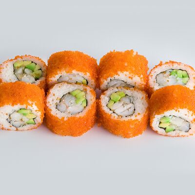 Ролл Калифорния с тигровой креветкой в Mad Chicken по цене 650 ₽