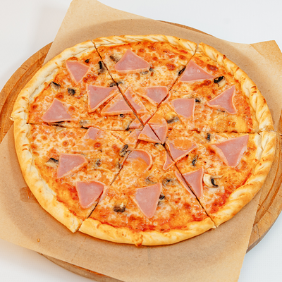 Пицца с ветчиной и грибами в #proсчастье по цене 700