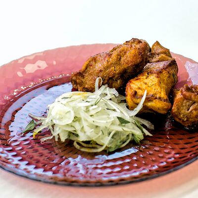 Шашлык из свиной шеи в Mr шашлык по цене 250 ₽