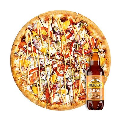 Бургер и Лидский квас в ПиццаМания по цене 31 р.