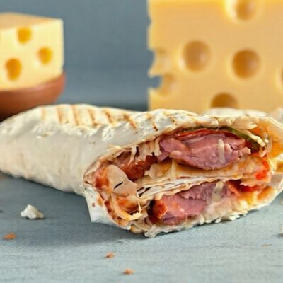 Хот-дог в лаваше с сыром в Shawerma place по цене 270 ₽