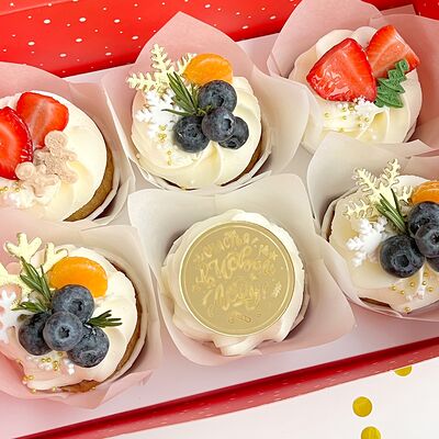 Набор капкейков Новый год в Tortterry по цене 1800