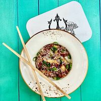 Курица унаги с рисом в Три Шефа