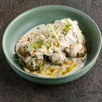 Свиная вырезка с картофелем, грибами и трюфельным соусом в Puberty