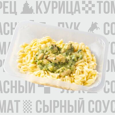 Паста орзо с цыпленком в шпинатев VЛАVАШЕ по цене 340 ₽