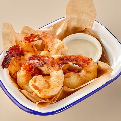 Тигровая креветка в темпуре в соусе Васаби в Промрыба по цене 945 ₽