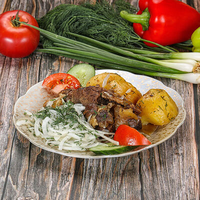 Казан-кебаб из баранины в Чайхана Мадина по цене 984 ₽