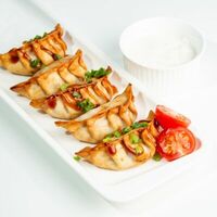 Гёдза с лососем во фритюре в ЁБИСАН