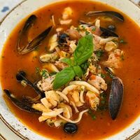 Соте из морепродуктов в Al Dente