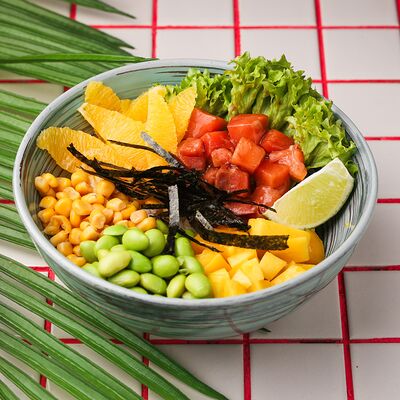 Поке боул с маринованным лососем в Сайгонкафе по цене 840 ₽