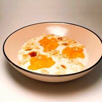 Рисовая каша, персик, белый шоколад в I’m Thankful for Today