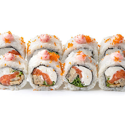 Шеф-ролл с лососем и омлетом в Sunrise по цене 628 ₽