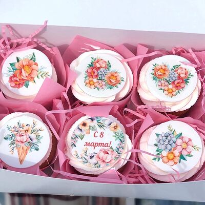 Капкейки С 8 марта! в Tort4u по цене 2340 ₽