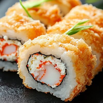 Сливочный в темпуре и жаренный с крабом в Суши мастер по цене 673 ₽
