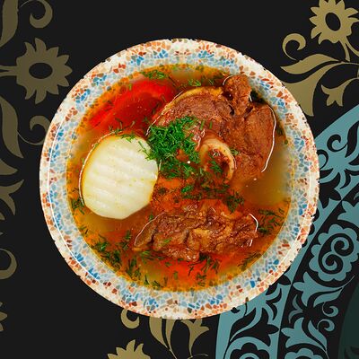 Суп Шурпа с баранинойв Татлы Чорсу Халяль по цене 499 ₽