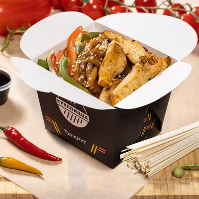 Вок Премиум Удон с курицейв Шаурма Куулпицца по цене 589 ₽