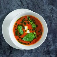 Томатный с соусом песто и сыром фета в Остерия Il Massimo