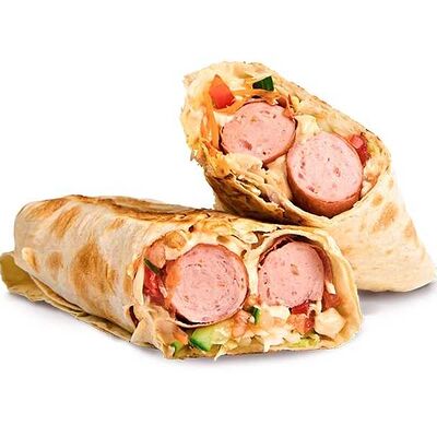 Шаурма с сосискамив Doner duck по цене 399 ₽