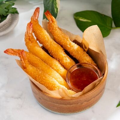 Креветки темпура в Петрушка по цене 420 ₽