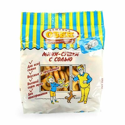 Сушка-мини с солью, Семейка Озби в Азбука Вкуса Экспресс Меню по цене 51 ₽