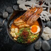 Рамен с лангустинами в Tottori