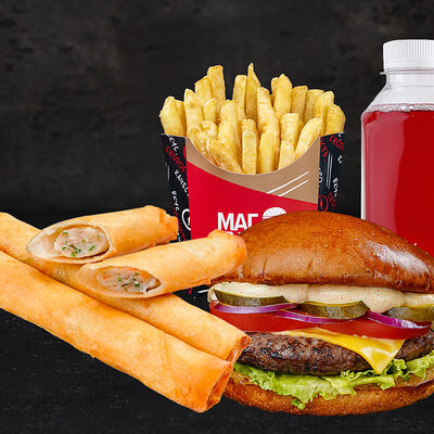 Комбо с сигар с морепродуктам и шеф-бургером в Магбургер & Братья Караваевы по цене 630