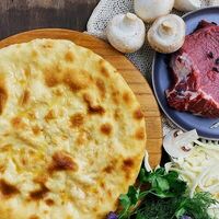 Пирог с говядиной, капустой и грибами в Осетинские пироги