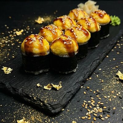 Классический запеченный с окунем в Sushigopizza по цене 359 ₽