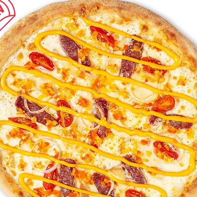 Пицца С колбасками и цыпленком в Итальянская Пиццерия по цене 459 ₽