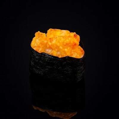 Запеченный Гункан с королевской креветкойв Rollik по цене 189 ₽