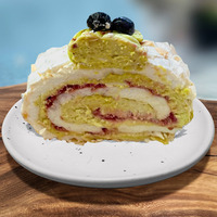 Меренговый рулет фисташка-малина в Изикофе